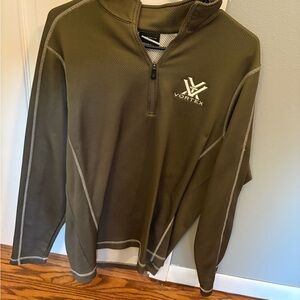 Nike Men's Green Zip-Up Sweater vortex